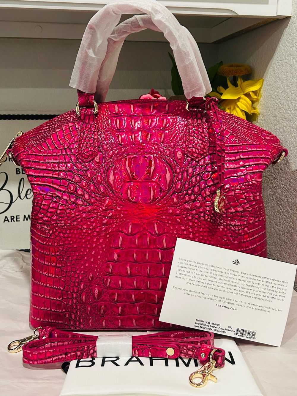 Brahmin Potion Large DUXBURY Satchel - Picture 4 of 9